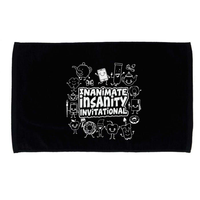 Creator Ink Inanimate Insanity Black And White Microfiber Hand Towel