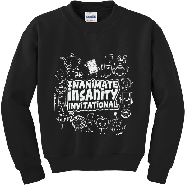 Creator Ink Inanimate Insanity Black And White Kids Sweatshirt