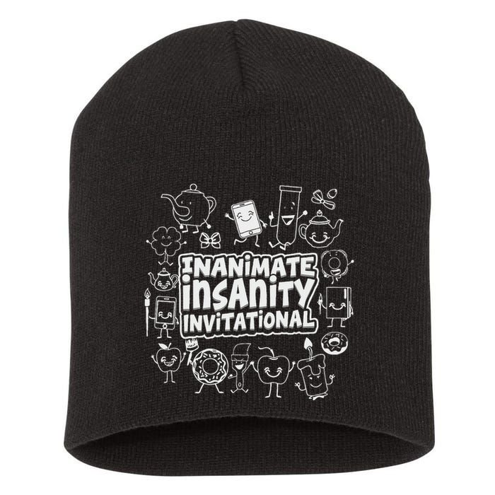 Creator Ink Inanimate Insanity Black And White Short Acrylic Beanie