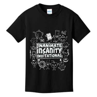 Creator Ink Inanimate Insanity Black And White Kids T-Shirt