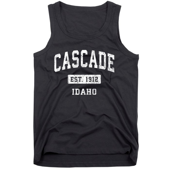 Cascade Idaho Id Vintage Sports Established Tank Top