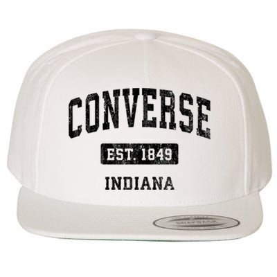 Convers.E Indiana In Vintage Sports Established Design Wool Snapback Cap