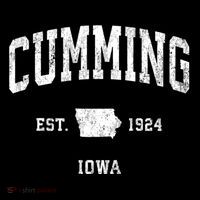 Cumming Iowa Ia Vintage Athletic Sports Tall T-Shirt