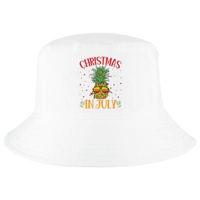 Christmas In July Pineapple Summer Holiday Cool Comfort Performance Bucket Hat