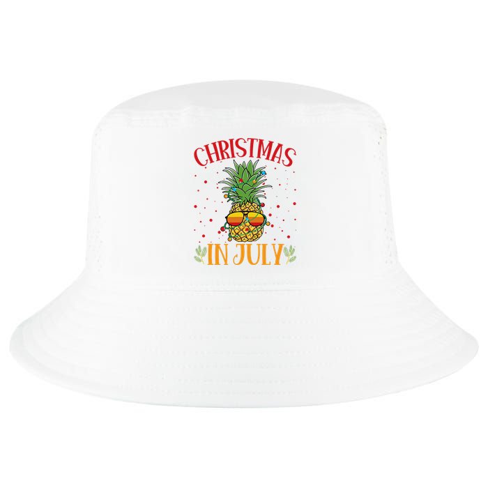 Christmas In July Pineapple Summer Holiday Cool Comfort Performance Bucket Hat