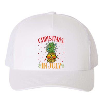 Christmas In July Pineapple Summer Holiday Yupoong Adult 5-Panel Trucker Hat