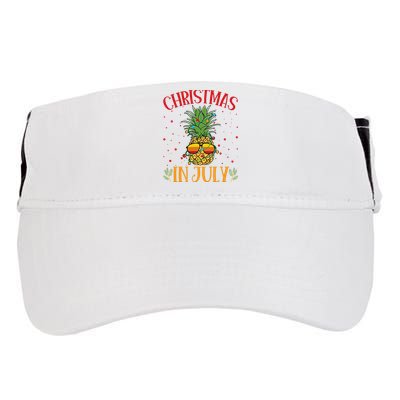 Christmas In July Pineapple Summer Holiday Adult Drive Performance Visor