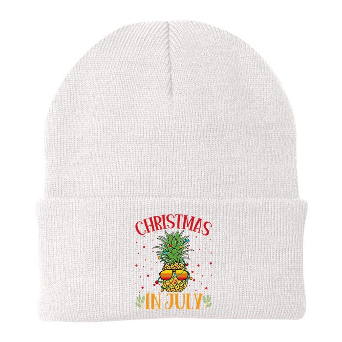 Christmas In July Pineapple Summer Holiday Knit Cap Winter Beanie