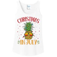 Christmas In July Pineapple Summer Holiday Ladies Essential Tank