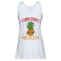 Christmas In July Pineapple Summer Holiday Ladies Essential Flowy Tank