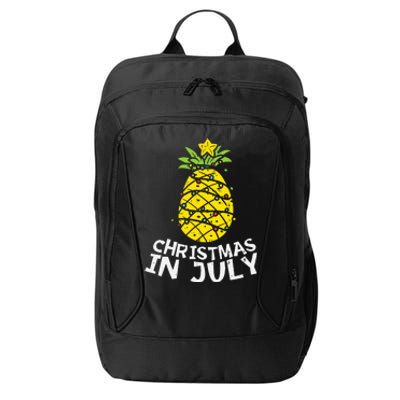 Christmas In July Pineapple Xmas Tree Summer City Backpack