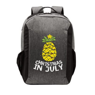 Christmas In July Pineapple Xmas Tree Summer Vector Backpack