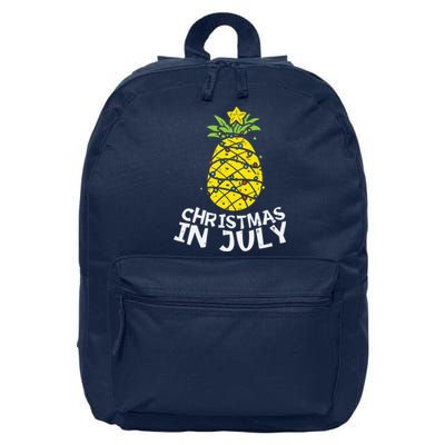 Christmas In July Pineapple Xmas Tree Summer 16 in Basic Backpack