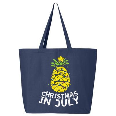 Christmas In July Pineapple Xmas Tree Summer 25L Jumbo Tote