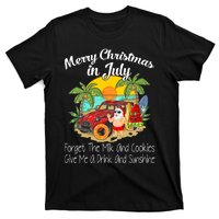 Christmas In July Pool Party Santa Vacation T-Shirt