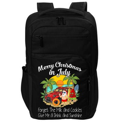 Christmas In July Pool Party Santa Vacation Impact Tech Backpack