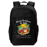 Christmas In July Pool Party Santa Vacation Daily Commute Backpack