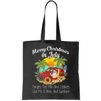 Christmas In July Pool Party Santa Vacation Tote Bag