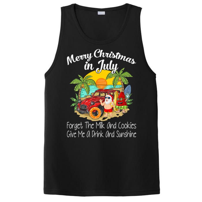 Christmas In July Pool Party Santa Vacation PosiCharge Competitor Tank