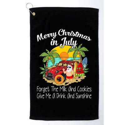 Christmas In July Pool Party Santa Vacation Golf Towel