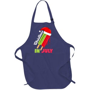 christmas in july watermelon ice pops, fun christmas in july Full-Length Apron With Pockets