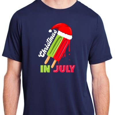 christmas in july watermelon ice pops, fun christmas in july Adult ChromaSoft Performance T-Shirt