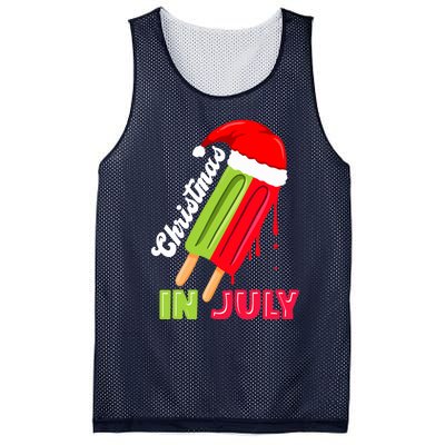 christmas in july watermelon ice pops, fun christmas in july Mesh Reversible Basketball Jersey Tank