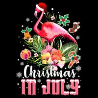 Christmas In July Cool Gift Pink Flamingo Gift Bucket Hat
