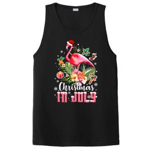 Christmas In July Cool Gift Pink Flamingo Gift PosiCharge Competitor Tank