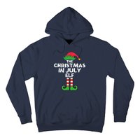 Christmas In July Elf Summer Beach Vacation Party Pajama Hoodie