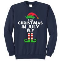 Christmas In July Elf Summer Beach Vacation Party Pajama Sweatshirt