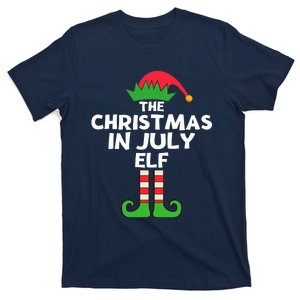 Christmas In July Elf Summer Beach Vacation Party Pajama T-Shirt