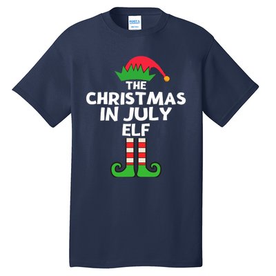 Christmas In July Elf Summer Beach Vacation Party Pajama Tall T-Shirt