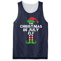 Christmas In July Elf Summer Beach Vacation Party Pajama Mesh Reversible Basketball Jersey Tank