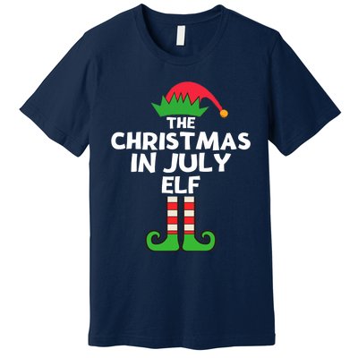 Christmas In July Elf Summer Beach Vacation Party Pajama Premium T-Shirt