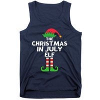 Christmas In July Elf Summer Beach Vacation Party Pajama Tank Top