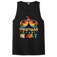 Christmas In July Santa Hat Sunglasses Summer Vacation PosiCharge Competitor Tank