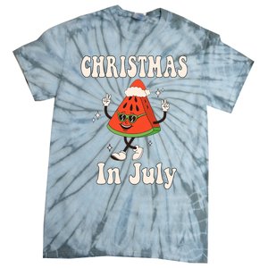 Christmas In July Retro Watermelon Tie-Dye T-Shirt