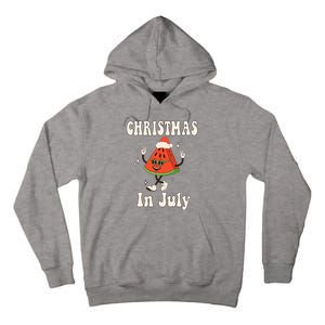 Christmas In July Retro Watermelon Tall Hoodie