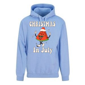 Christmas In July Retro Watermelon Unisex Surf Hoodie