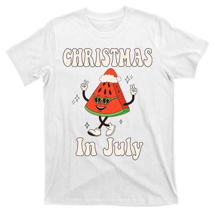 Christmas In July Retro Watermelon T-Shirt