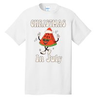 Christmas In July Retro Watermelon Tall T-Shirt