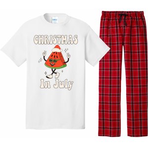 Christmas In July Retro Watermelon Pajama Set