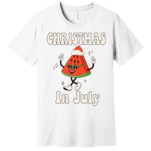 Christmas In July Retro Watermelon Premium T-Shirt