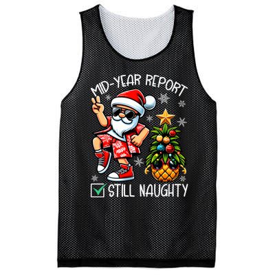 Christmas In July Mid Year Report Still Naughty Funny Mesh Reversible Basketball Jersey Tank