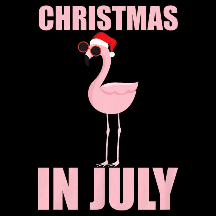 Christmas In July | Funny Flamingo In Santa Hat 16 in Basic Backpack