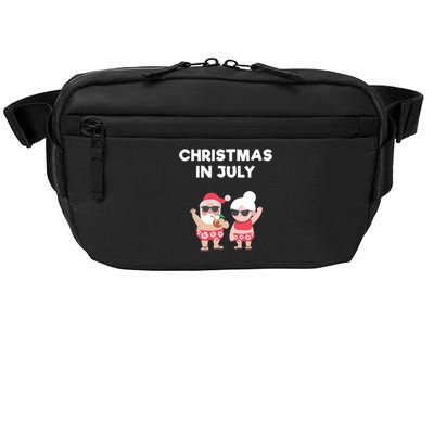 Christmas In July Funny Mr and Mrs Santa Claus Beach Crossbody Pack