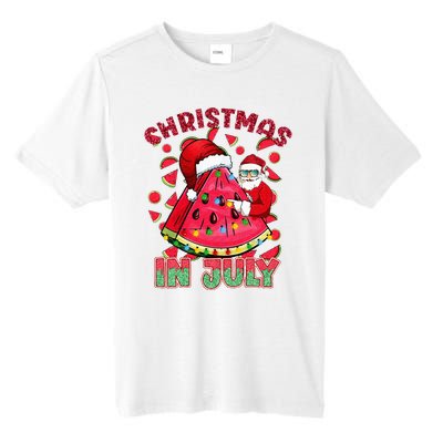 Christmas In July Watermelon Xmas Tree Summer Tall Fusion ChromaSoft Performance T-Shirt