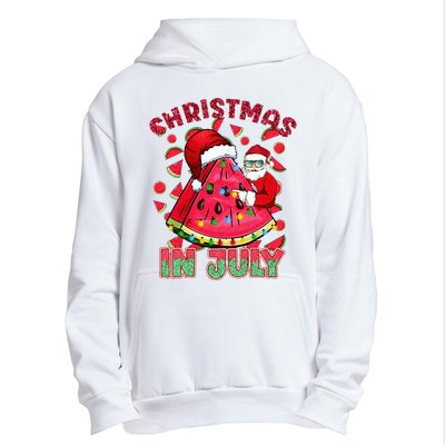 Christmas In July Watermelon Xmas Tree Summer Urban Pullover Hoodie