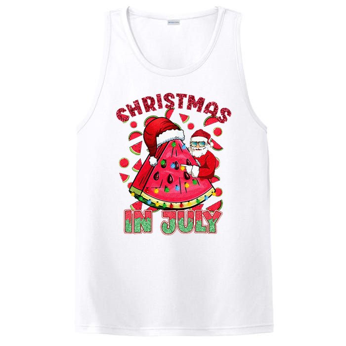 Christmas In July Watermelon Xmas Tree Summer PosiCharge Competitor Tank